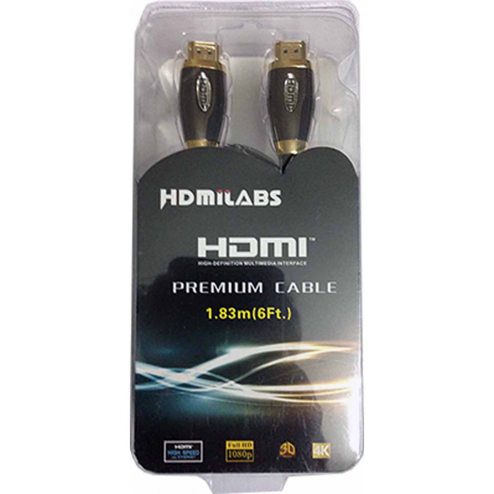 HDMI-to-HDMI Cable - HDMILABS (1.83 Meter - 6 Feet)