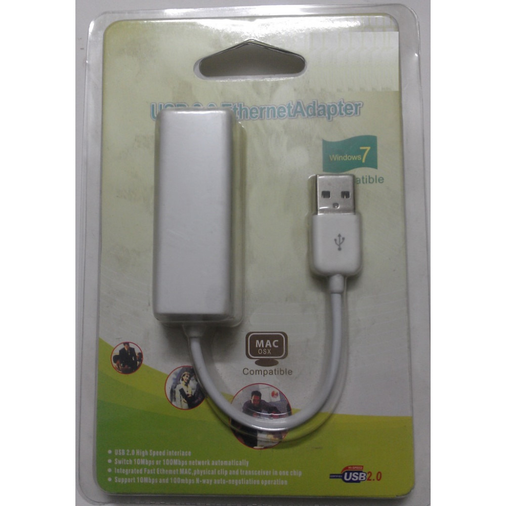 USB 2.0 to Ethernet Adaptor